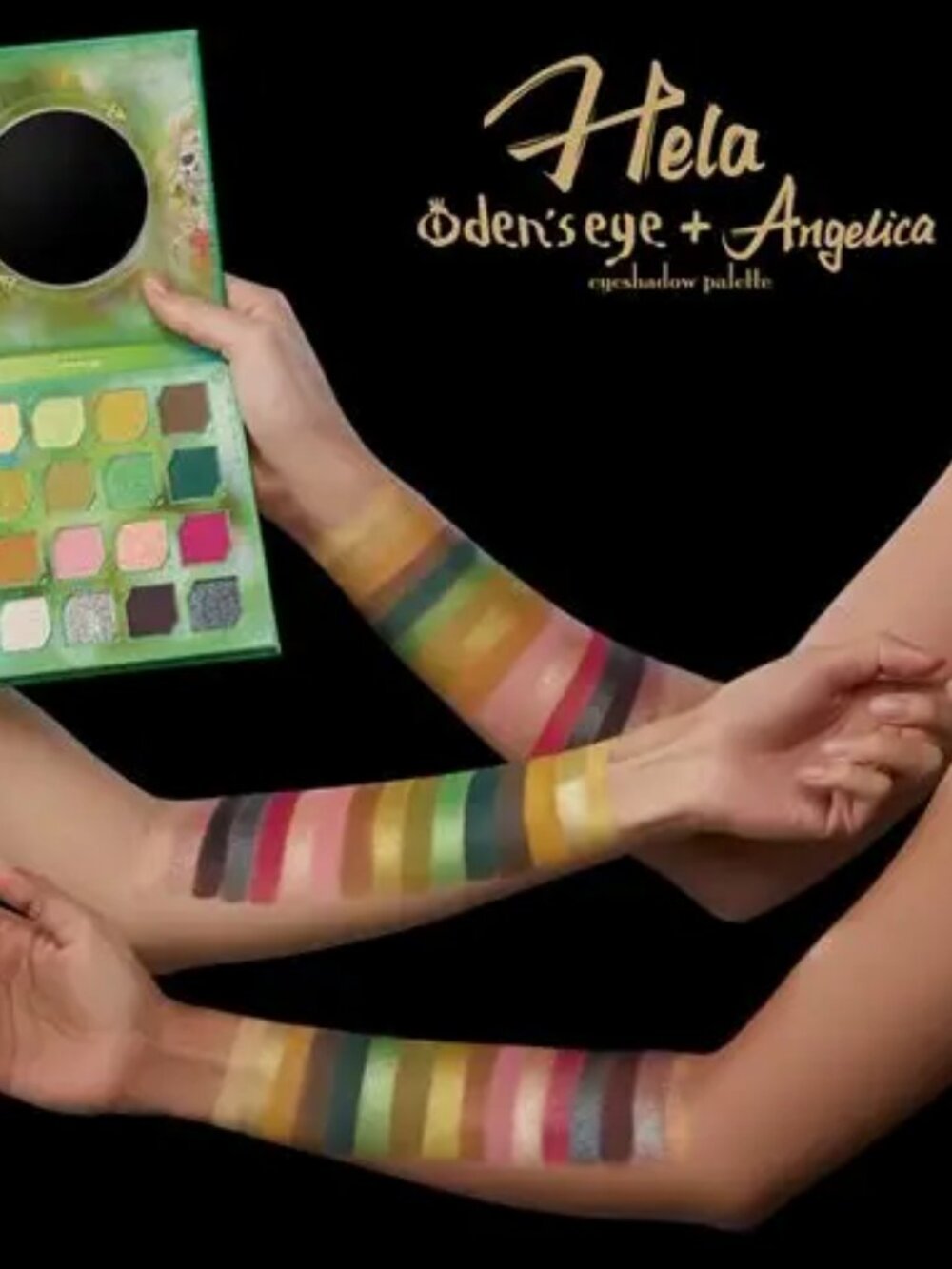 ÖDEN'S EYE + ANGELICA 'Hela' Eyeshadow Palette - 16 shades - RARE